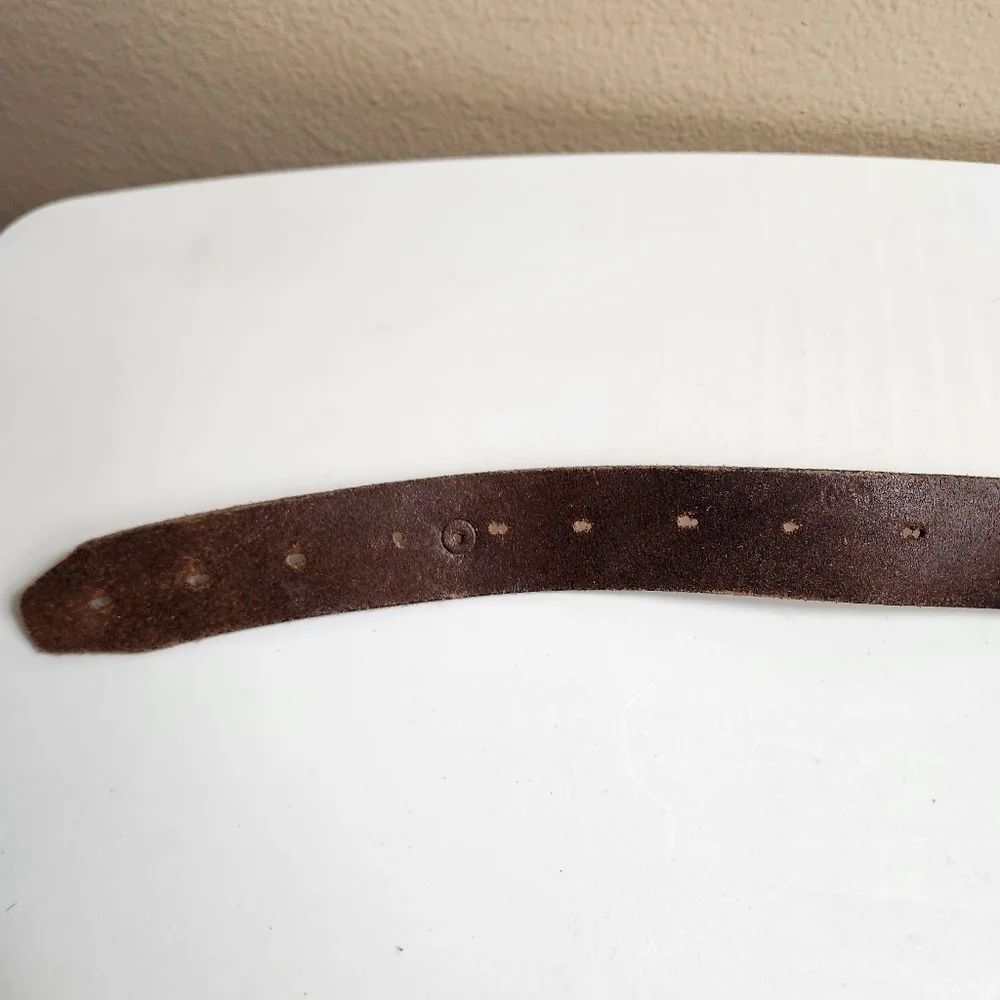 Remington Mens 12 GA Brown Leather Belt-Size 3X (50-52)